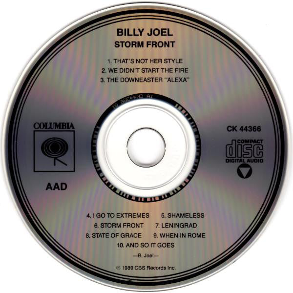 Billy Joel : Storm Front (CD, Album, Club)