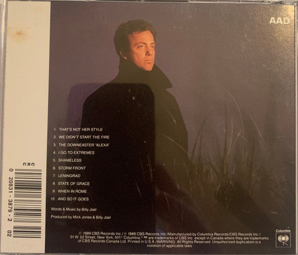 Billy Joel : Storm Front (CD, Album, Club)
