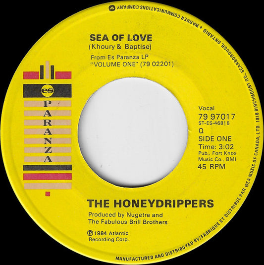 The Honeydrippers : Sea Of Love (7", Single)
