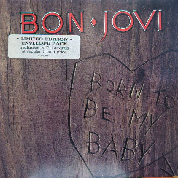 Bon Jovi : Born To Be My Baby (7", Ltd, Env)