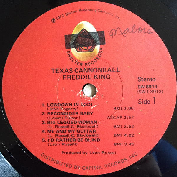 Freddie King : Texas Cannonball (LP, Album, Jac)