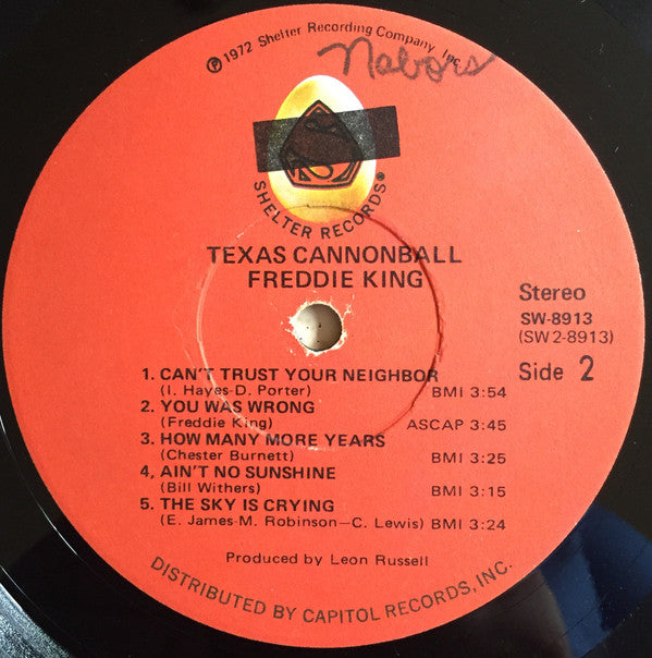 Freddie King : Texas Cannonball (LP, Album, Jac)