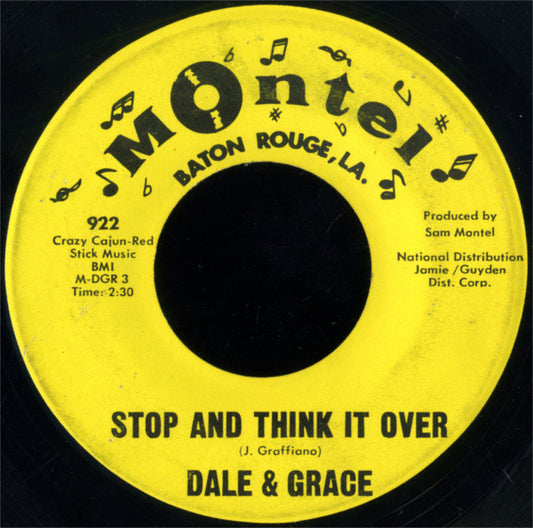 Dale & Grace : Stop And Think It Over (7", Single)