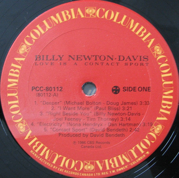 Billy Newton Davis : Love Is A Contact Sport (LP, Album)