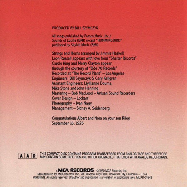 B.B. King : Indianola Mississippi Seeds (CD, Album, RE, JVC)