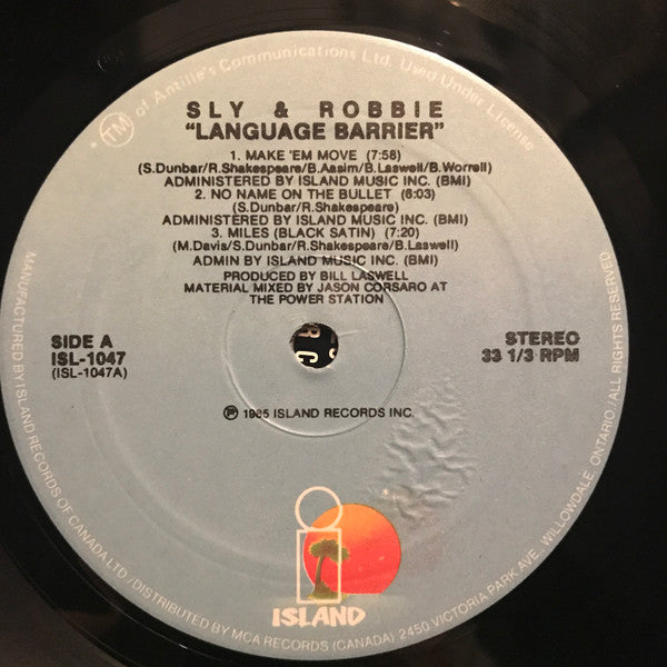 Sly & Robbie : Language Barrier (LP, Album)