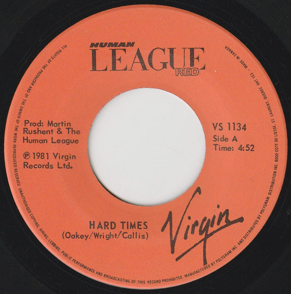 The Human League : Love Action (I Believe In Love) / Hard Times (7", Single)