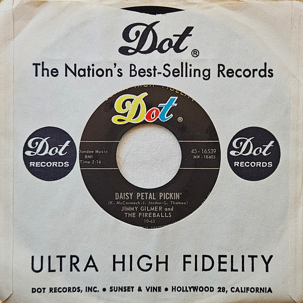 Jimmy Gilmer And The Fireballs : Daisy Petal Pickin' / When My Tears Have Dried (7", Single, Ind)