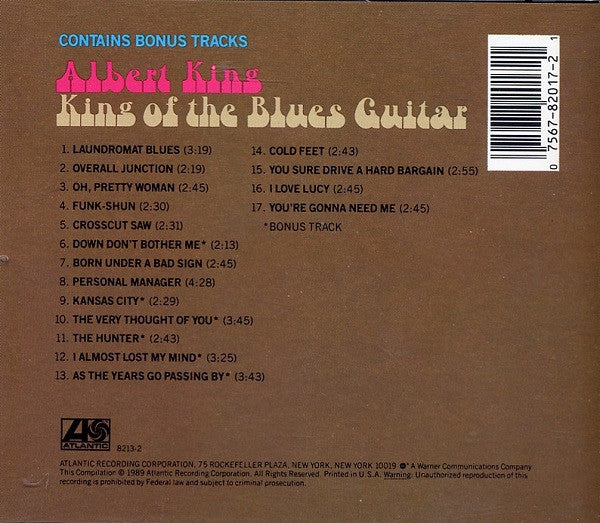 Albert King : King Of The Blues Guitar (CD, Comp, Mono, All)