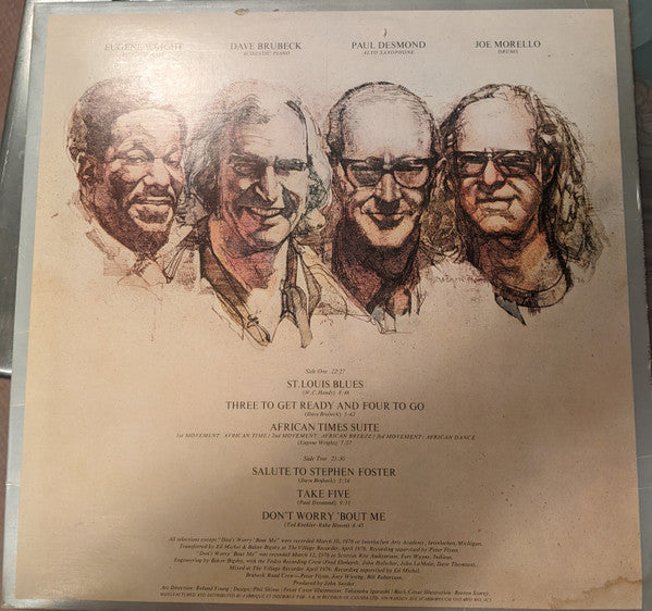 The Dave Brubeck Quartet : 25th Anniversary Reunion (LP, Album)