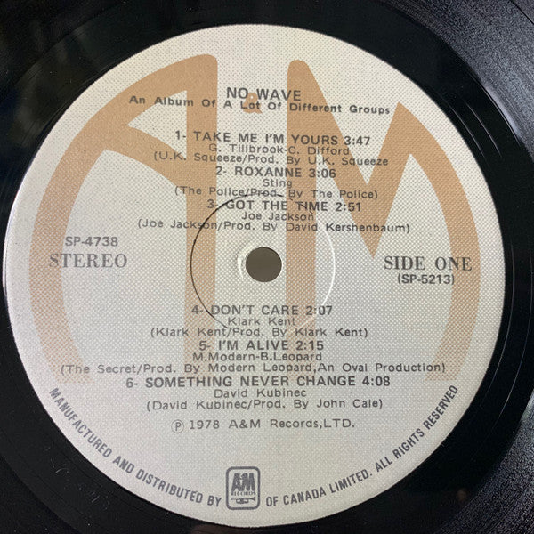 Various : No Wave (LP, Comp)