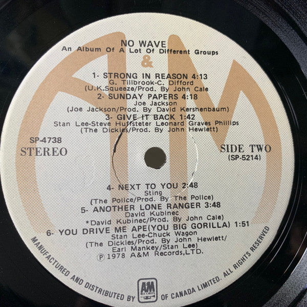 Various : No Wave (LP, Comp)