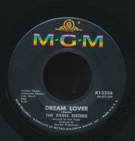 The Paris Sisters : Dream Lover / Lonely Girl (7")