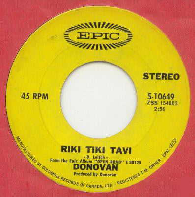 Donovan : Riki Tiki Tavi (7")