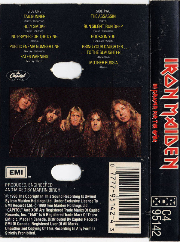 Iron Maiden : No Prayer For The Dying (Cass, Album, Dol)