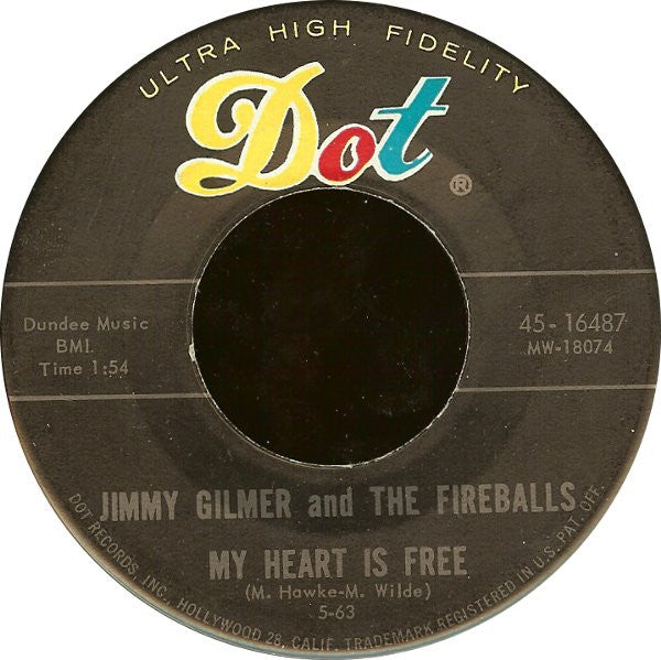 Jimmy Gilmer And The Fireballs : Sugar Shack (7", Single, Roc)