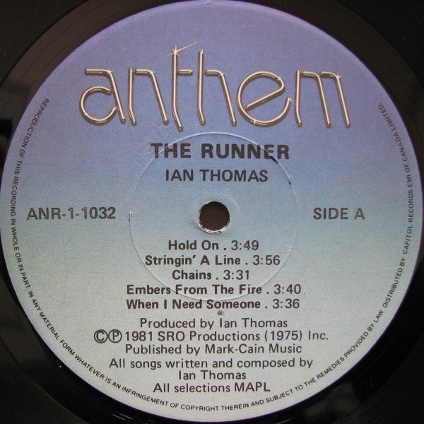 Ian Thomas (2) : The Runner (LP, Album)