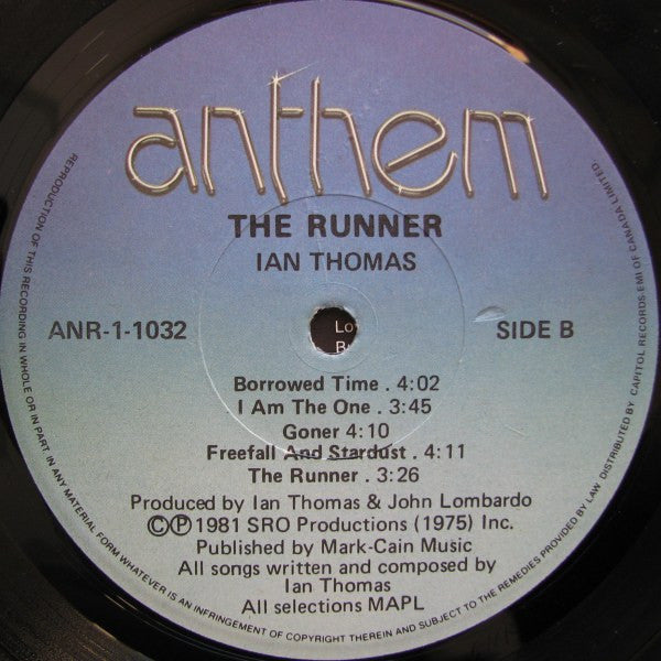 Ian Thomas (2) : The Runner (LP, Album)