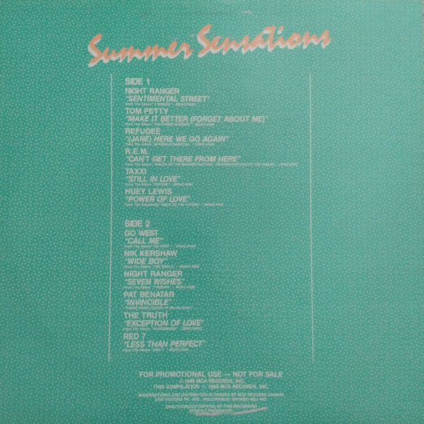 Various : Summer Sensations (LP, Comp)