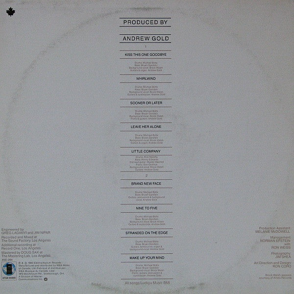 Andrew Gold : Whirlwind (LP, Album)