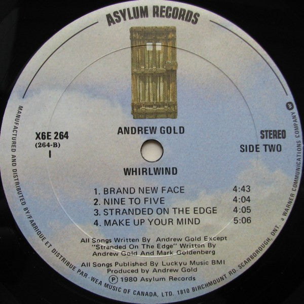 Andrew Gold : Whirlwind (LP, Album)