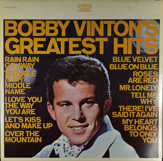 Bobby Vinton : Bobby Vinton's Greatest Hits (LP, Comp, RE)