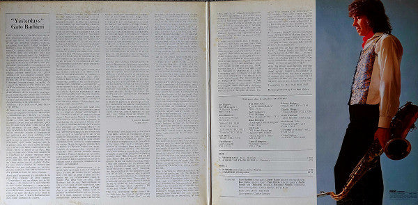 Gato Barbieri : Yesterdays (LP, Album, RE, Dis)