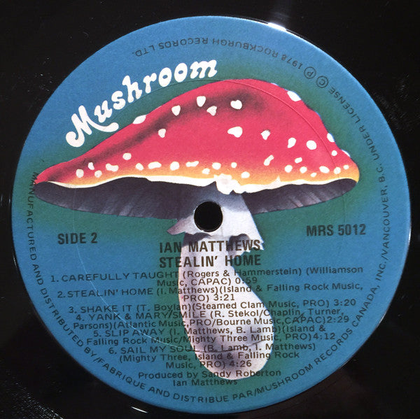 Ian Matthews* : Stealin' Home (LP, Album)