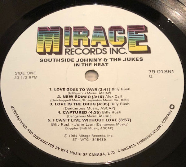 Southside Johnny & The Asbury Jukes : In The Heat (LP, Album)