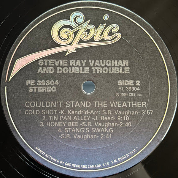 Stevie Ray Vaughan & Double Trouble : Couldn't Stand The Weather (LP, Album)