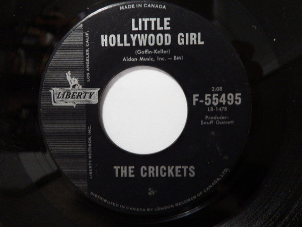 The Crickets (2) : Little Hollywood Girl / Parisian Girl (7", Single)