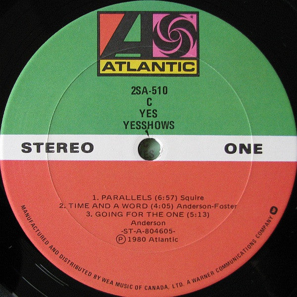 Yes : Yesshows (2xLP, Album, Gat)