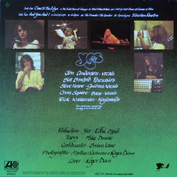 Yes : Close To The Edge (LP, Album, RE, Imp)