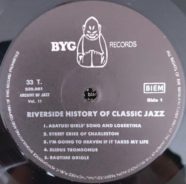 Various : Riverside History Of Classic Jazz (LP, Comp, Mono)