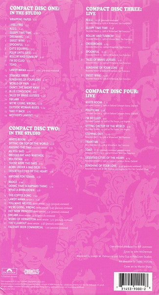 Cream (2) : Those Were The Days (4xCD, Comp, RM + Box, Boo)