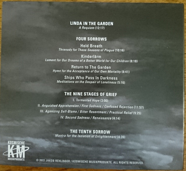Jakob Rehlinger : Ten Sorrows (CD, Album)