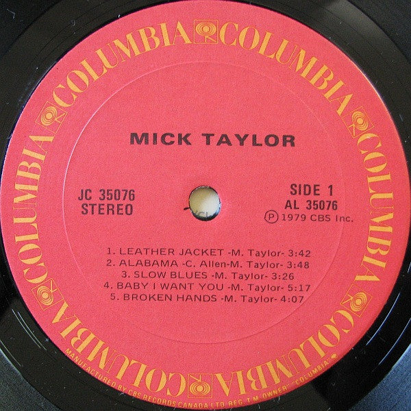 Mick Taylor : Mick Taylor (LP, Album)