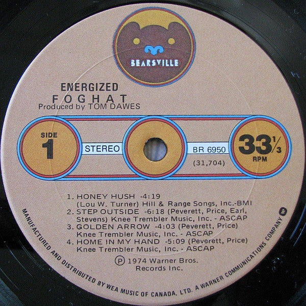 Foghat : Energized (LP, Album)