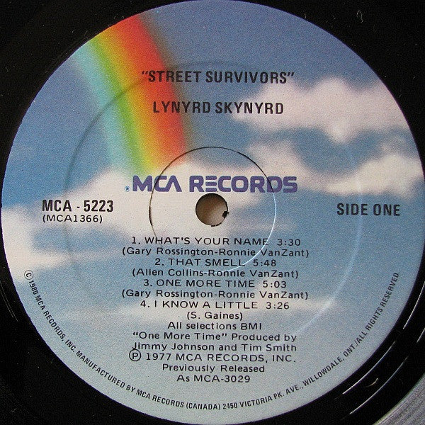 Lynyrd Skynyrd : Street Survivors (LP, Album, RE)