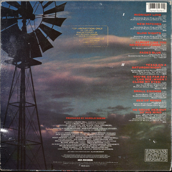 Mel Tillis : New Patches (LP, Album)