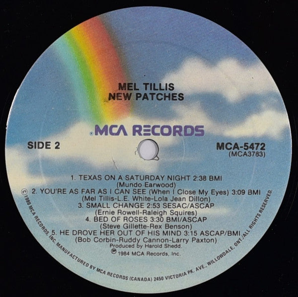 Mel Tillis : New Patches (LP, Album)