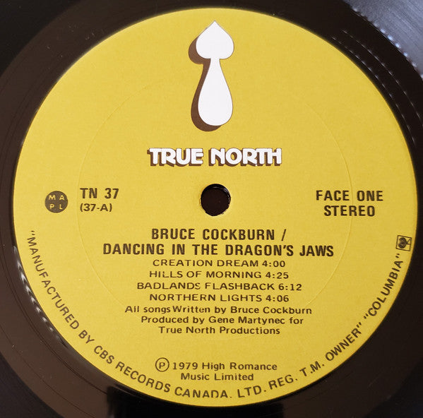 Bruce Cockburn : Dancing In The Dragon's Jaws (LP, Album, RE)