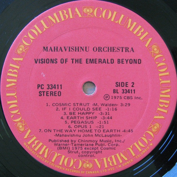 Mahavishnu Orchestra : Visions Of The Emerald Beyond (LP, Album)