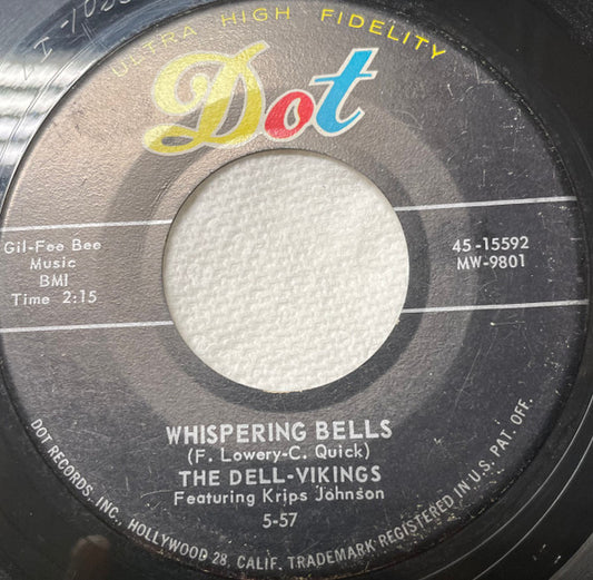 The Dell-Vikings : Whispering Bells (7", Roc)