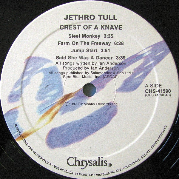 Jethro Tull : Crest Of A Knave (LP, Album)