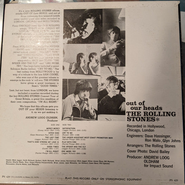 The Rolling Stones : Out Of Our Heads (LP, Album)