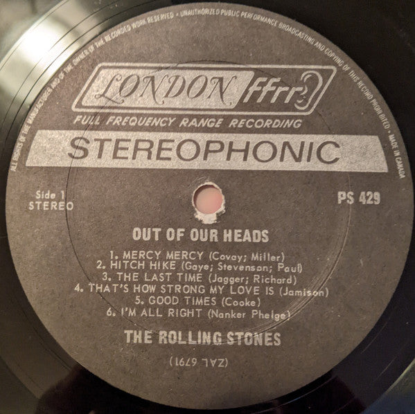 The Rolling Stones : Out Of Our Heads (LP, Album)