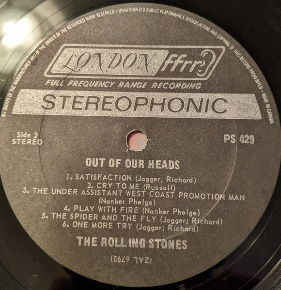 The Rolling Stones : Out Of Our Heads (LP, Album)