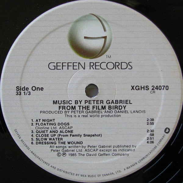 Peter Gabriel : Birdy (LP, Album, Whi)