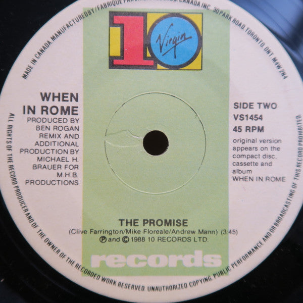 When In Rome : The Promise (7")
